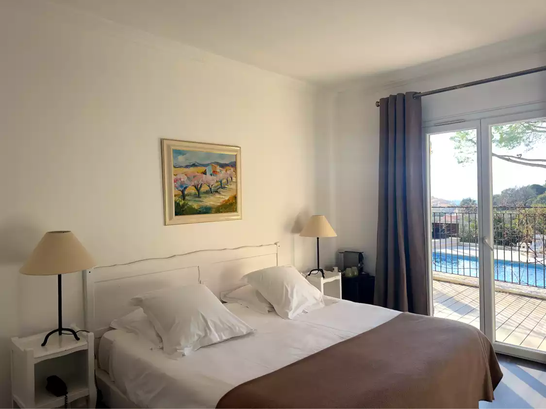 chambre double vue Piscine